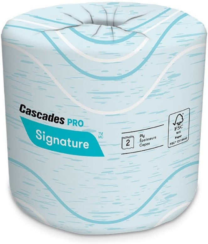 Cascades Tissue Group - 400 Sheets Signature 2 ply Toilet Tissue, 48rl/cs - B625
