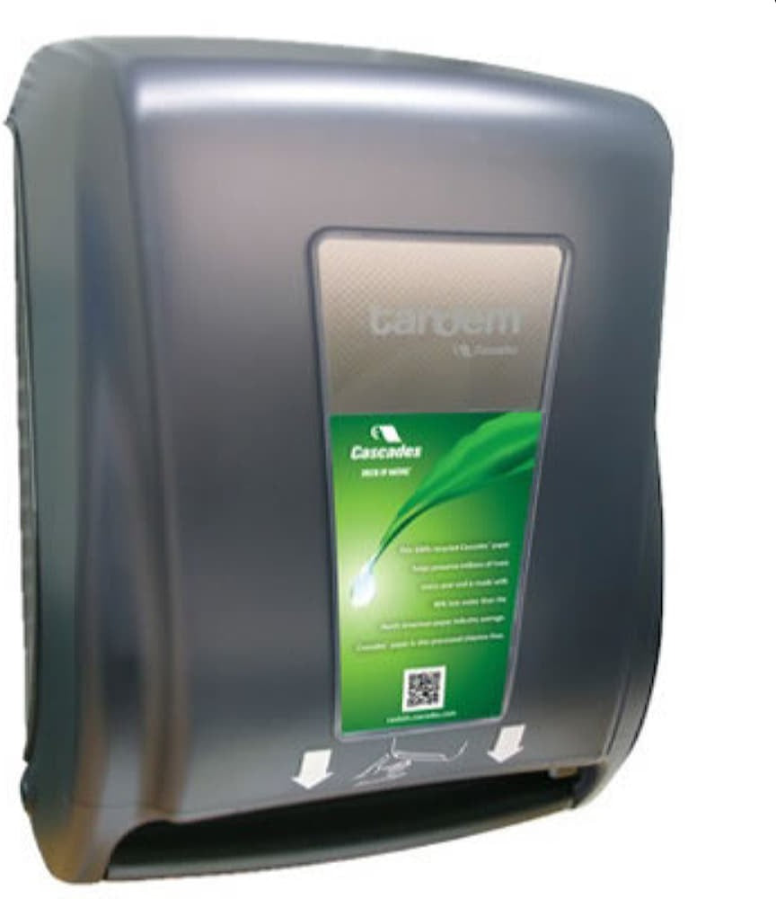 Cascades Tissue Group - Grey Tandem Electronic Paper Dispenser - C175
