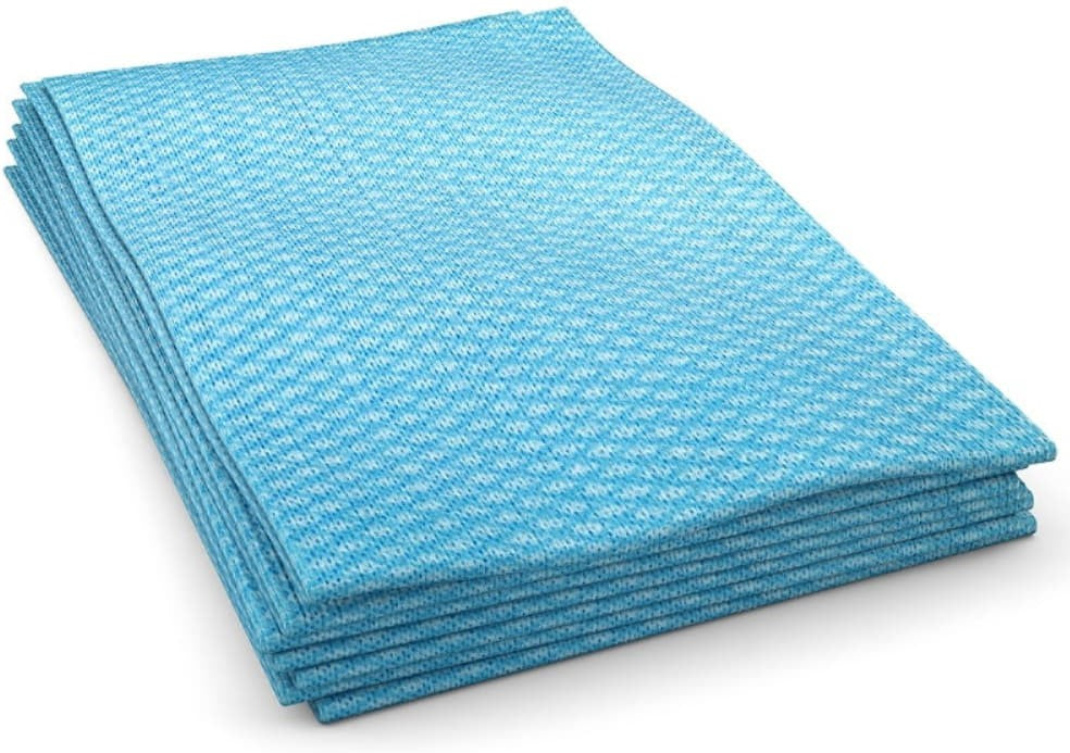 Cascades Tissue Group - 12" x 24" Economy Foodservice Fold Towel Blue Hand Towels, 200/cs - W902