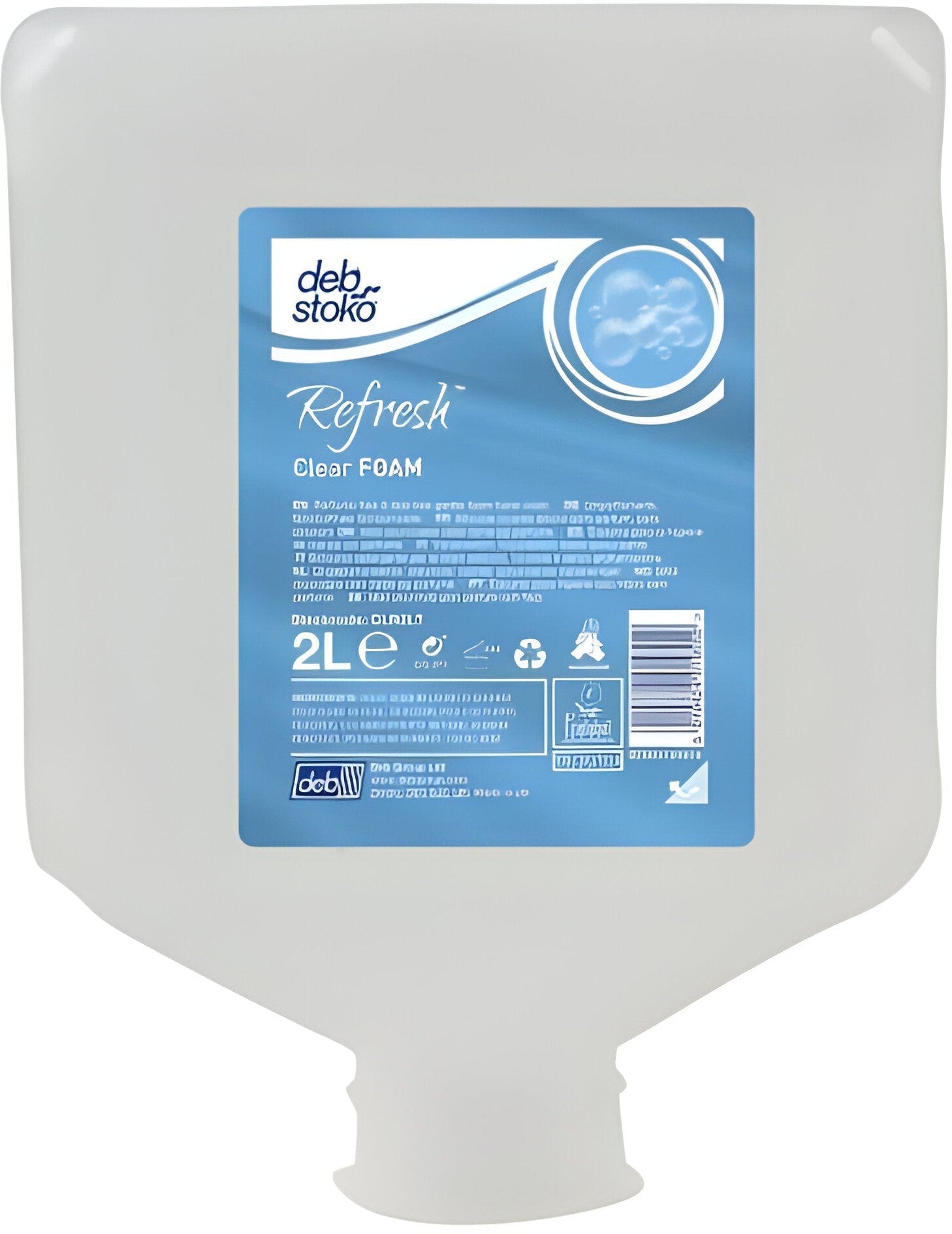 Deb Group - 2 L Refresh Clear Foam Soap, 4/Cs - CLR2LT