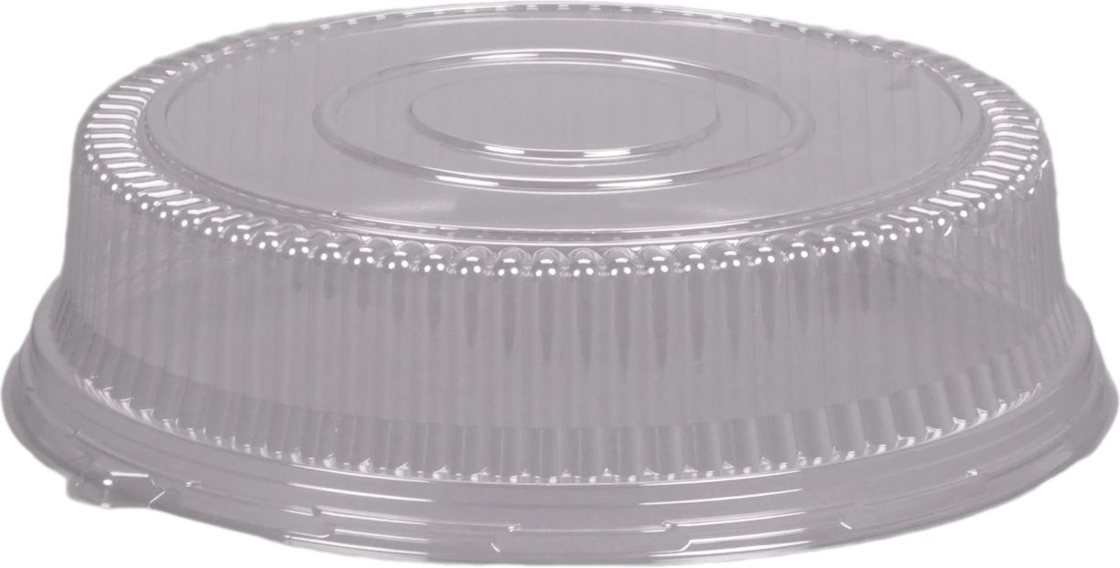 Detroit Forming - 12" Clear Cater Plastic Dome Lid, 50/Cs - DCS919