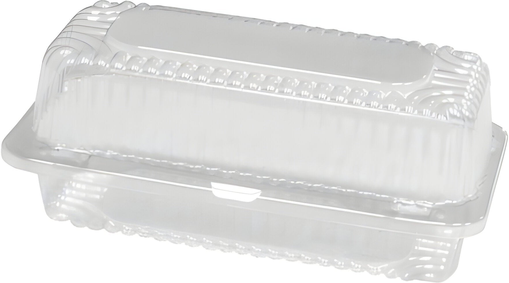 Detroit Forming - 9" x 5.5" x 3.5 OPS Plastic Clear Hinged Container, 500/Cs - LBH-523