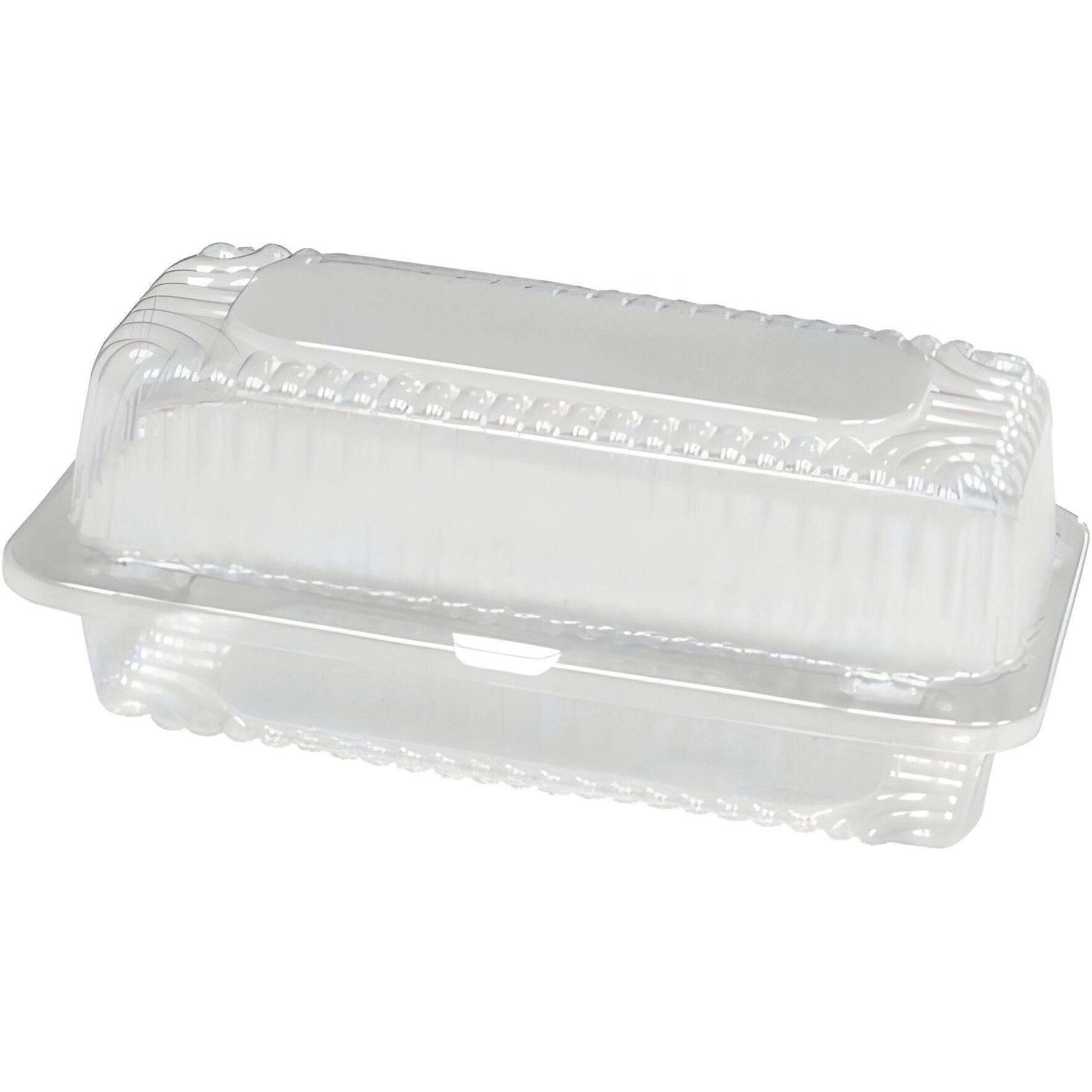 Detroit Forming 9" x 5.5" x 3.5 OPS Plastic Clear Hinged Container