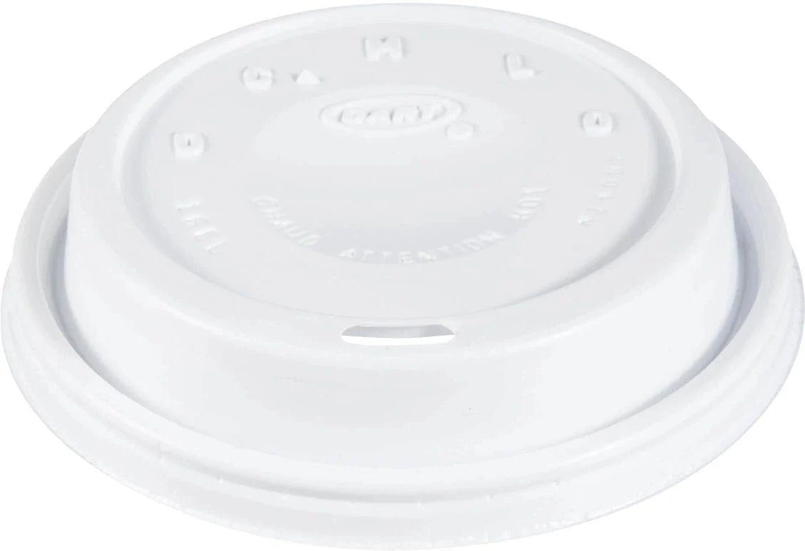 Dart Container - White Cappuccino Cup Lids, 1000/Cs - DRT16EL