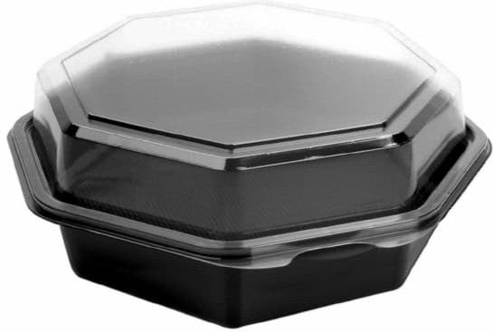 Dart Container - 7.5" PS Plastic Creative Carryouts OctaView Deep Containers, 100/cs - 865612-PS94
