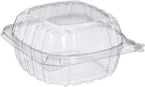 Dart Container - 5.3" x 5.4" x 2.6 Clear Seal Sandwich Plastic Hinged Container, 500/Cs - C53PST1