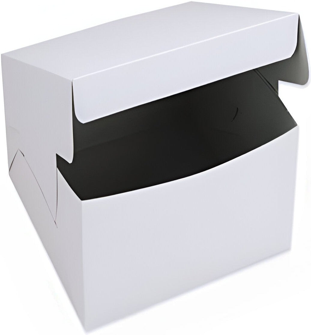 EB Box - 4" x 4" x 4" White 1 Pack Regular Cupcake Box, 100/cs - EB5279I