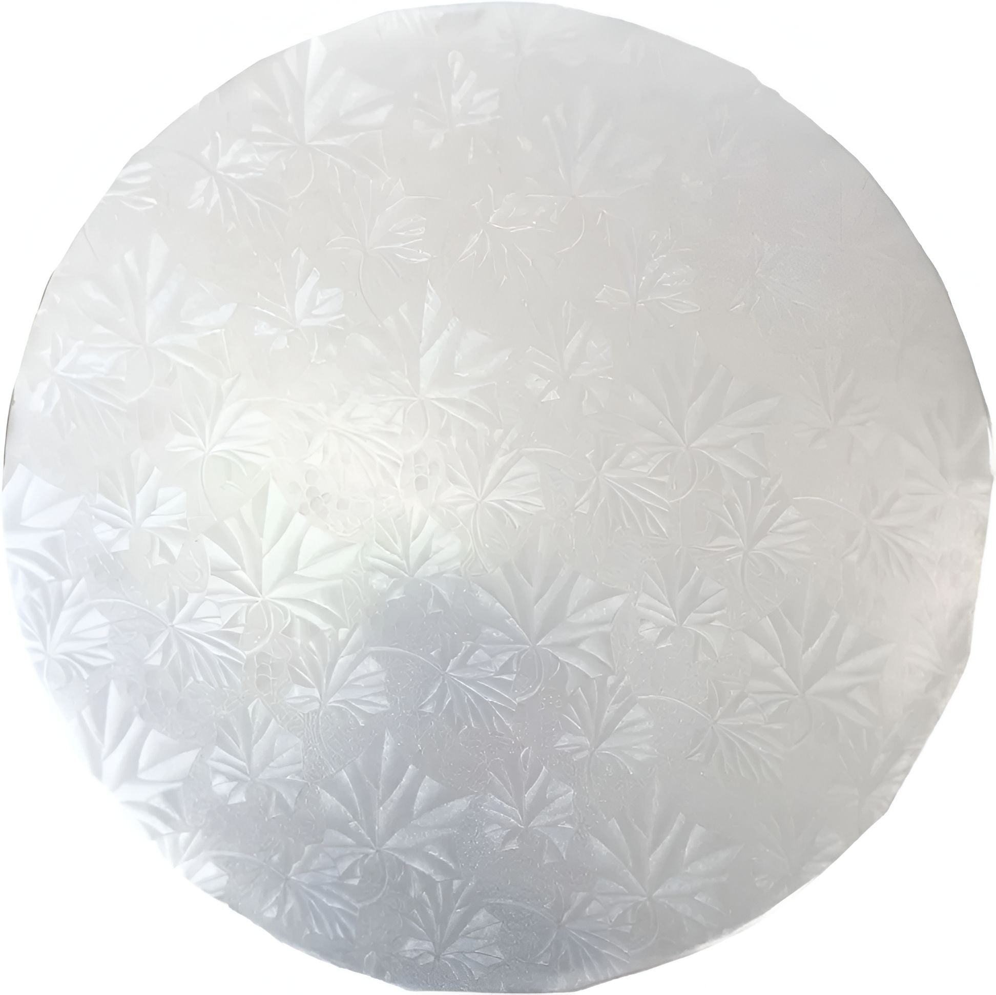 Enjay Converters - 14" x 0.5" Round Silver Cake Board, 12/cs - 1214RS12