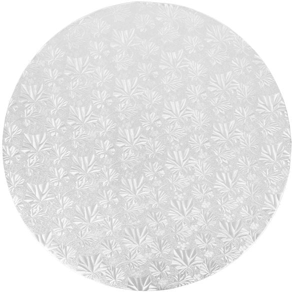 Enjay Converters - 18" x 0.25" Round Silver Cake Board, 24/cs - 1418RS24