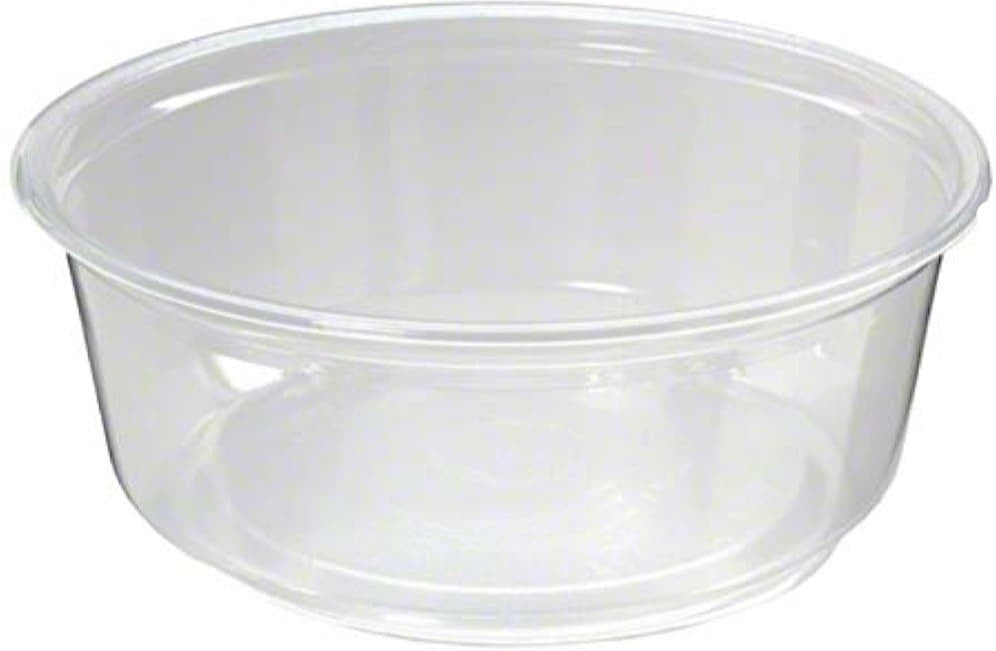 Fabri-Kal - 8 Oz Clear Polypropylene Round Deli Containers , 500/Cs - 9505100