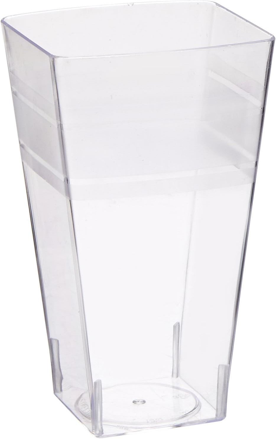 Fineline Settings - 10 Oz Clear Plastic Square Tumbler, 168/cs - 1110-CL