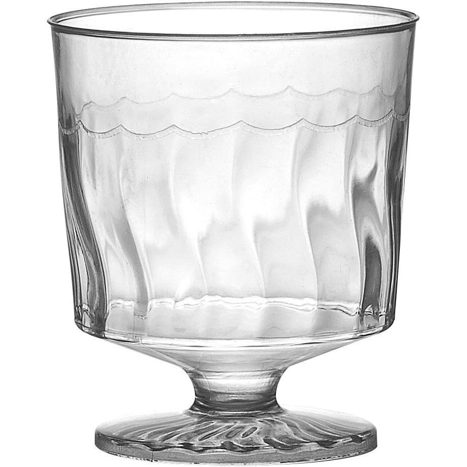 10-oz. elegant plastic wine glasses 2-ct. packs Fineline Settings - 2 Oz Clear Plastic Wine Glass, 10x24/cs