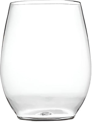 Fineline Settings - 12 Oz Clear Plastic Stemless Goblet, 48/cs - 2722CL