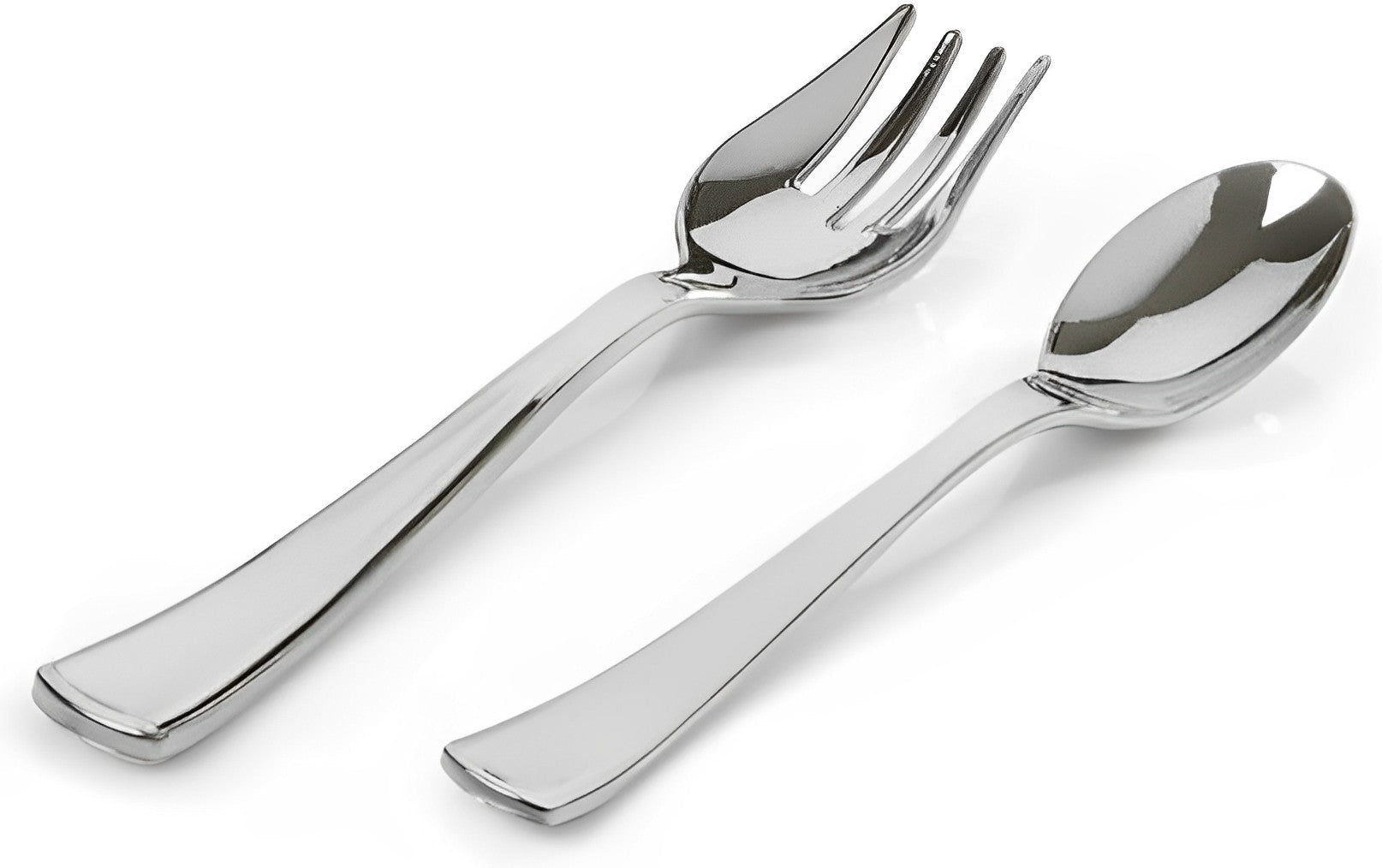 Fineline Settings - Silver Look Plastic Cutlery Serving Set - 714