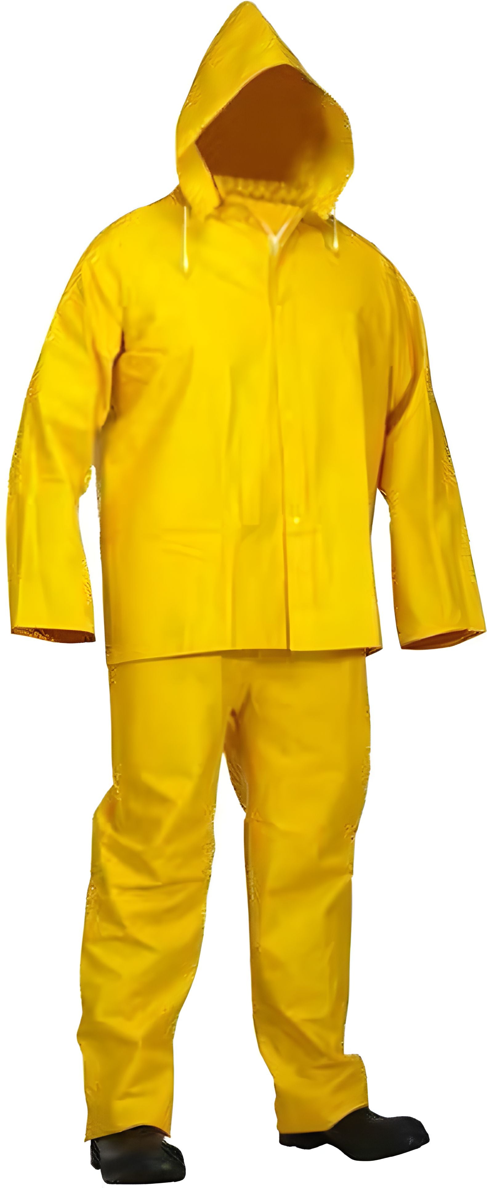 Forcefield - 3-Piece 4XL Yellow PVC Fire Resistant Rainsuit - 02350007FR