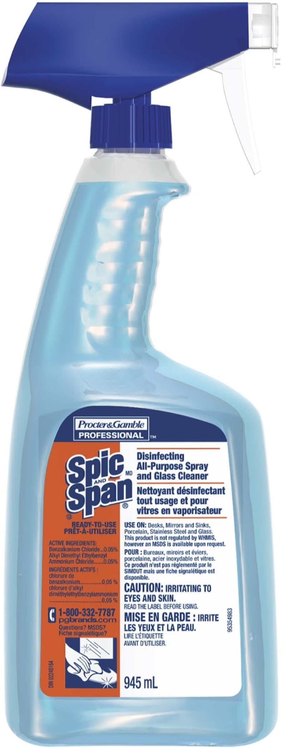 Spic & Span - 945 ml All Purpose Spray & Glass Cleaner, 8/Case - 16900639