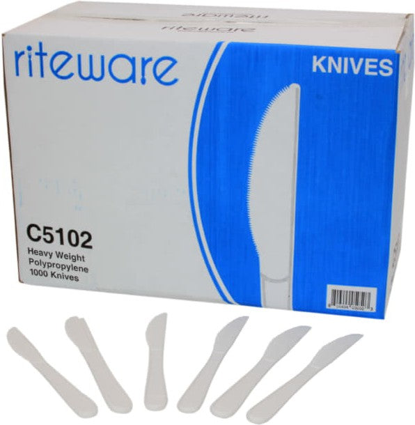 RiteWare - White Knives Heavy Weight Cutlery, 1000/cs - C5102