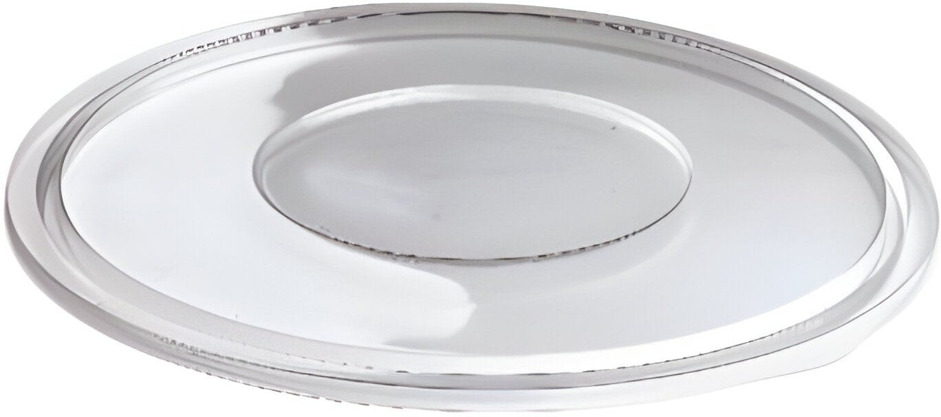 Sabert - Clear Large Flat Lid for 24, 32, 48 Oz Round Bowls, 100/cs - 51048A100