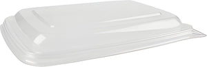 Sabert - 9.25 x 6.75 Clear Lid Fits with Rectangle Pulp Containers - 300/Cs - 51601F300PCR