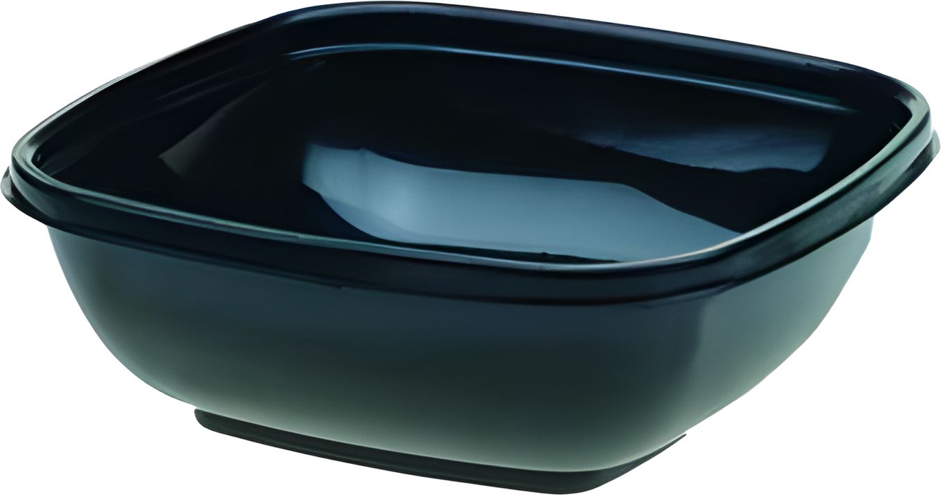 Sabert - 80 Oz, 5 lb Plastic Square Bowl, 50/cs - 94080B50