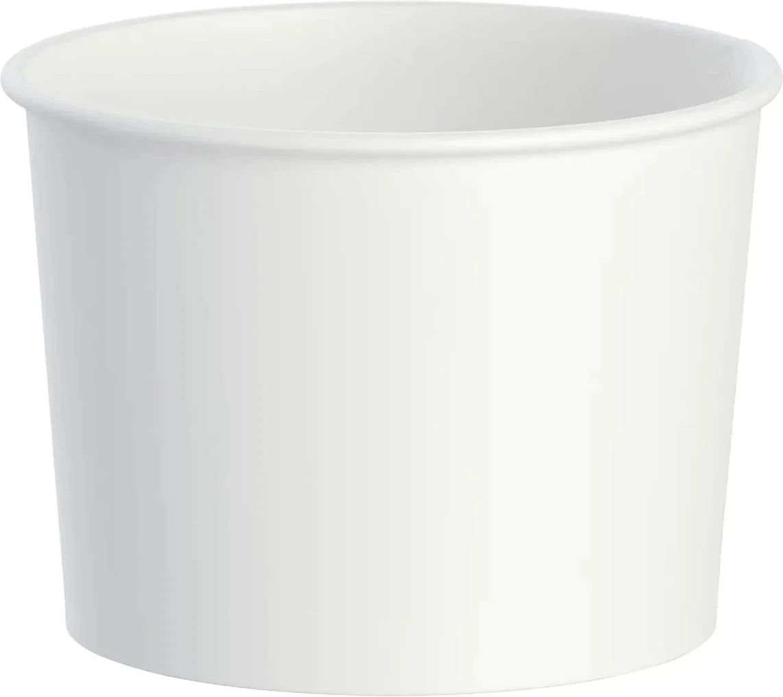 Dart Container - 8 Oz Paper White Container, 250/Cs - Z24WL