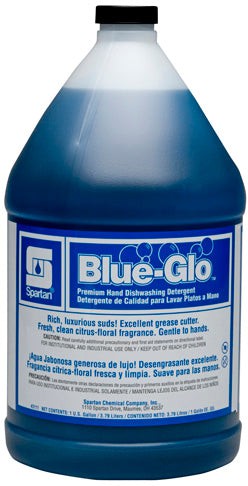 Spartan - 1 Gallon Blue-Glo Premium Pot & Pan Detergent, 4Jug/Cs - 311104C