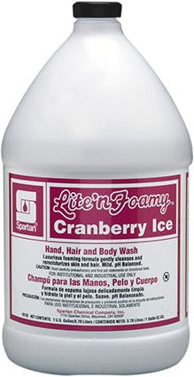 Spartan - Lite N Foamy Cranberry Ice Soap, 4 Jug/Cs - 315204C