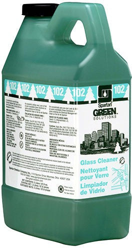 Spartan - Green Solutions 2 Liter Glass Cleaner, 4Jug/Cs - 351202