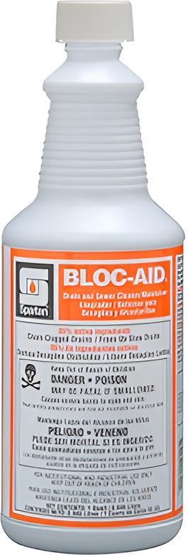 Spartan - Bloc-Aid 1 Quart Drain Cleaner, 12Bt/Cs - 738003C