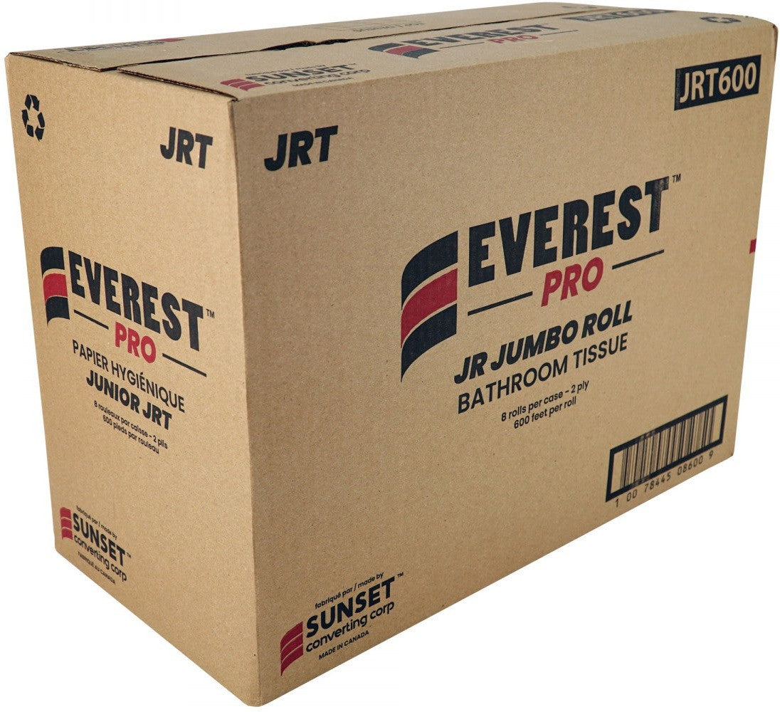 Everest Pro - 600 Feet 2 Ply Jumbo Roll Tissue JRT, 8 Rl/Cs - JRT600