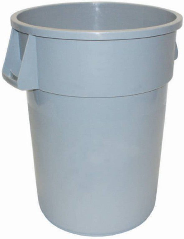 TiSA - 32 Gallon Grey Round Container, 6 Per case - TS0030