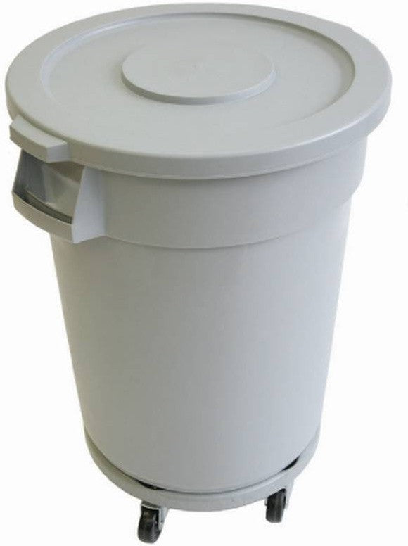 TiSA - 32 Gallon Grey Round Container Kit, 3/cs - TS0031