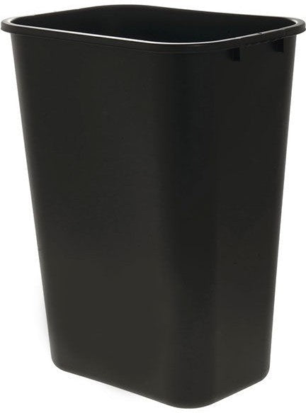TiSA - 28 Qt Medium Black Soft Wastebasket, 20/cs - TS2956BK