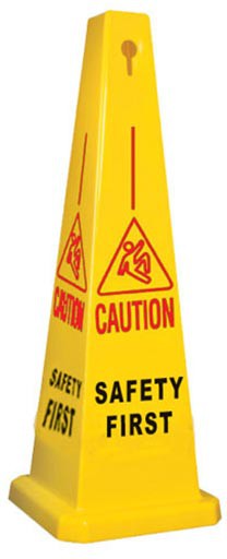TiSA - 41" Yellow Safety Cone, 5ea/cs - TS6275