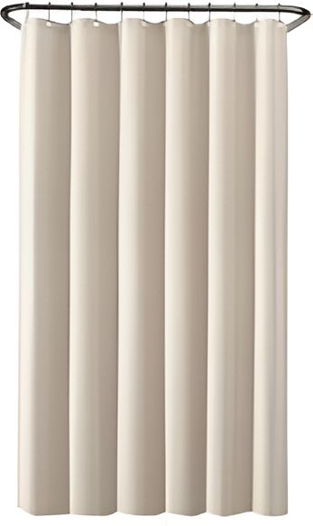Winsham Fabrik - 72" x 72" White Nylon/Polyester Shower Curtains - 92471