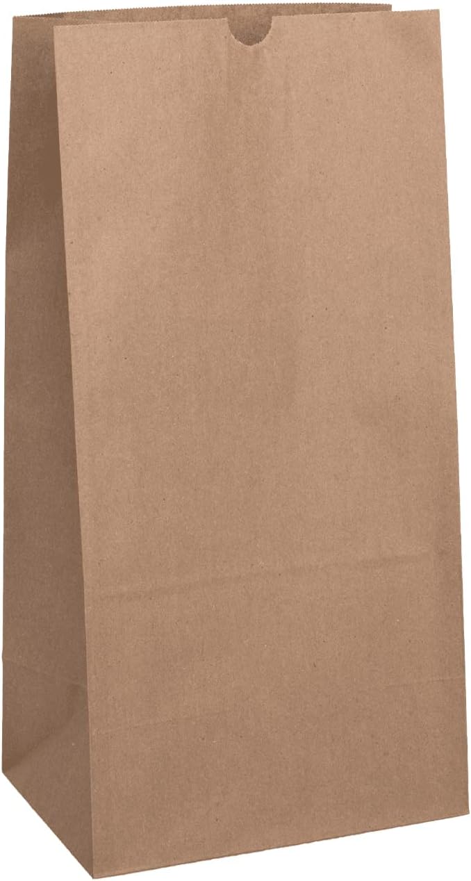 Atlas Paper Bag - 20 lb California Brown Paper Sandwich Bags, 500/Bn - 4120011