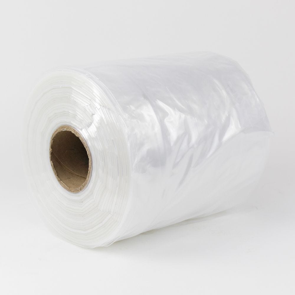 8" x 3 mil Clear Poly Tubing, 1 LB - 030719