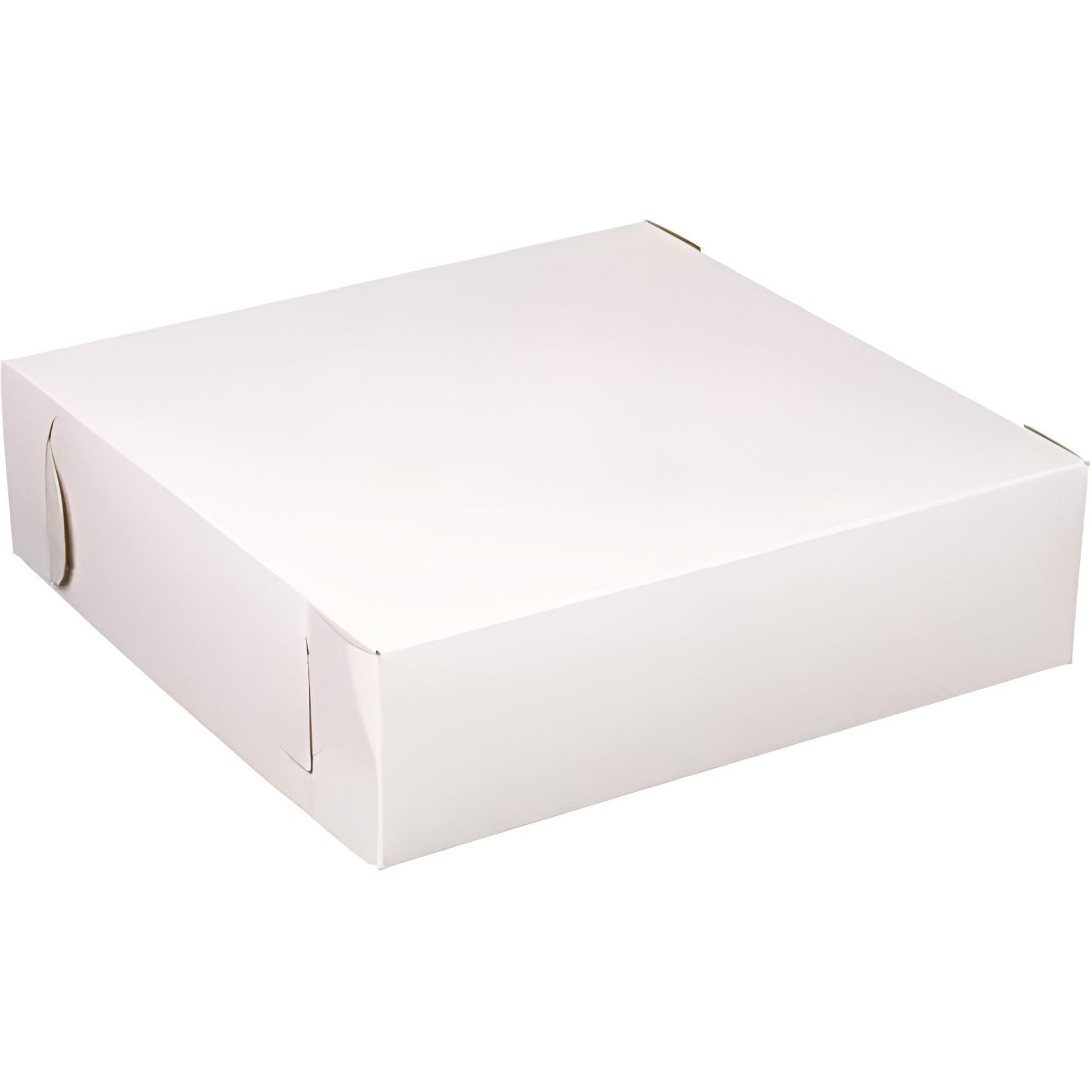 EB Box - 9" x 6" x 2.5" White Cake Boxes, 250/Bn - 1-25
