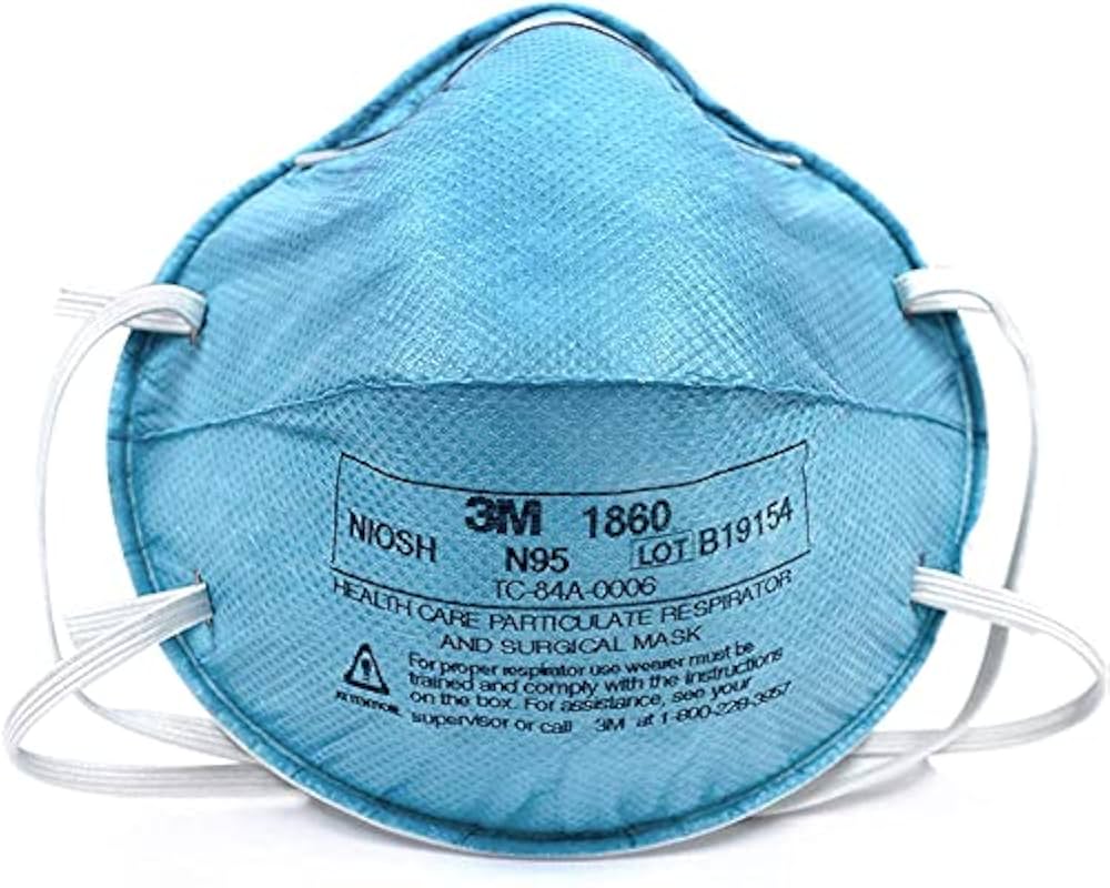3M Respirator & Surgical Mask, 20/bx - N95-1860