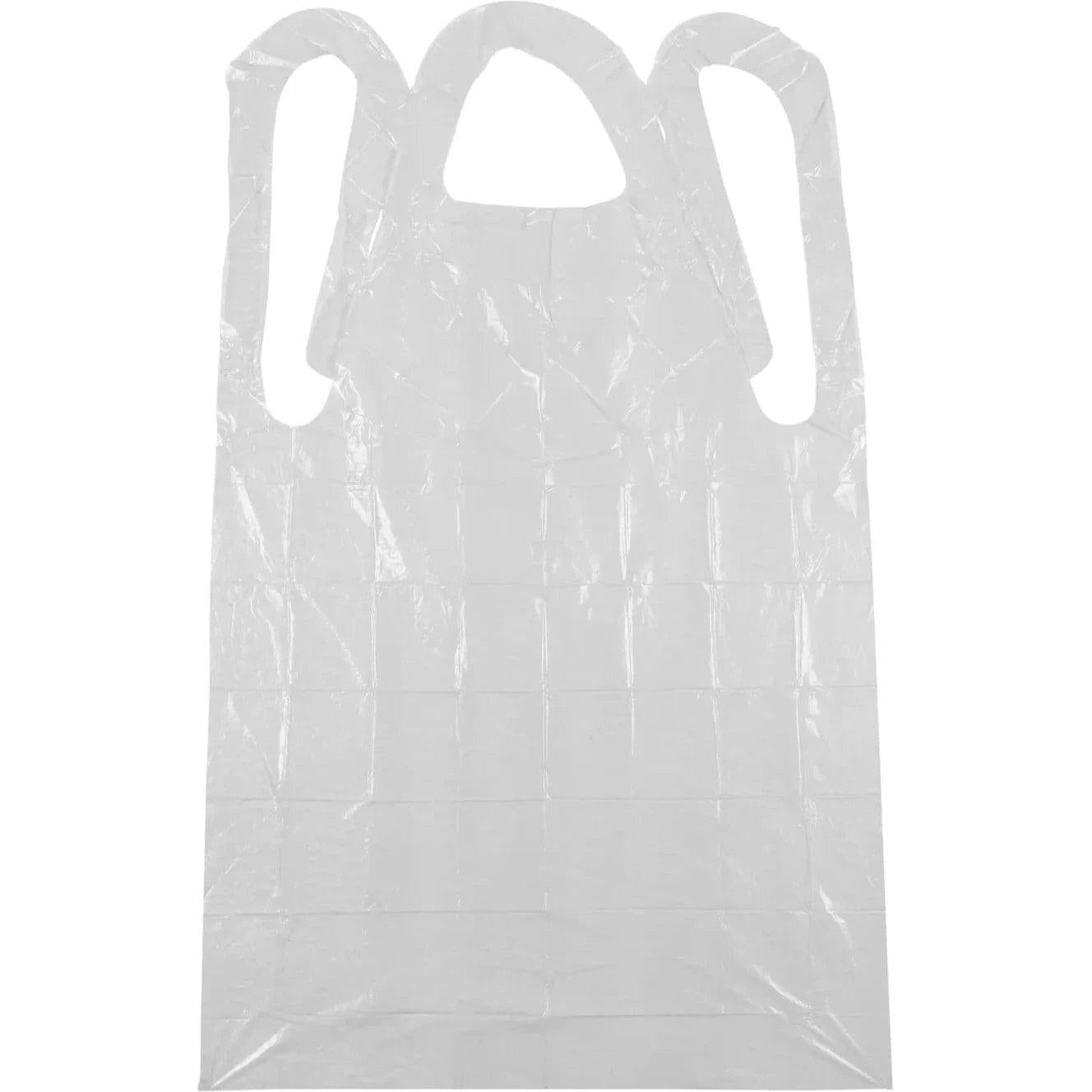 Hy-Five - 28" x 46" White 1.25 Mil Apron, 10/100/Pk - DAP125