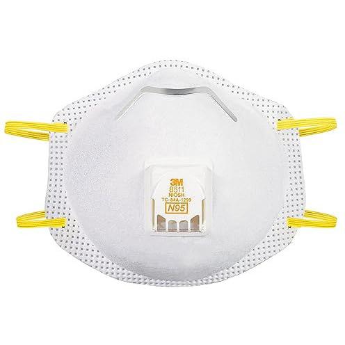 3M - N95 Respirator Mask with Valve, 80/Cs - 027-8511B