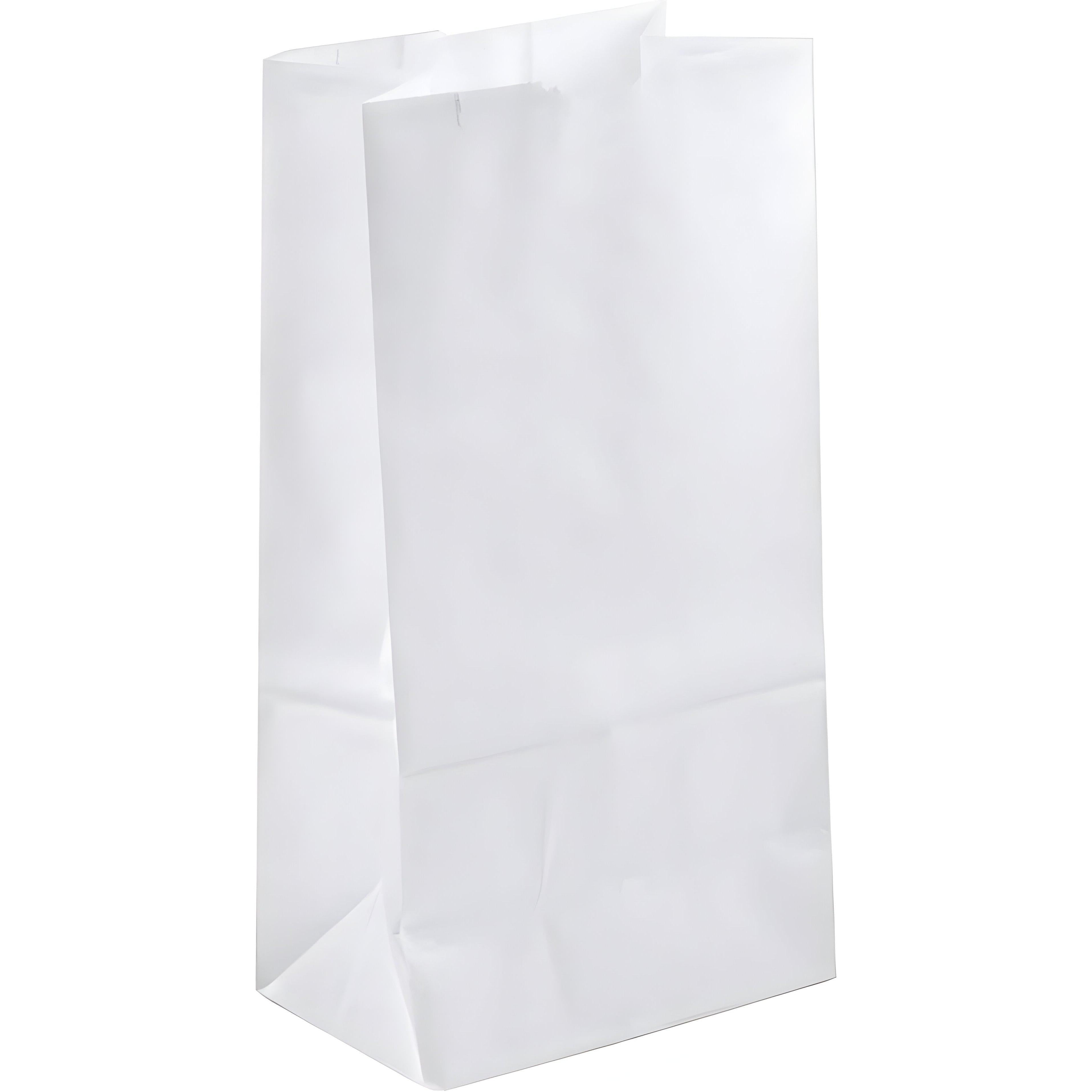 International Paper - #4 White Paper Bag, 500/Bn  - 5186