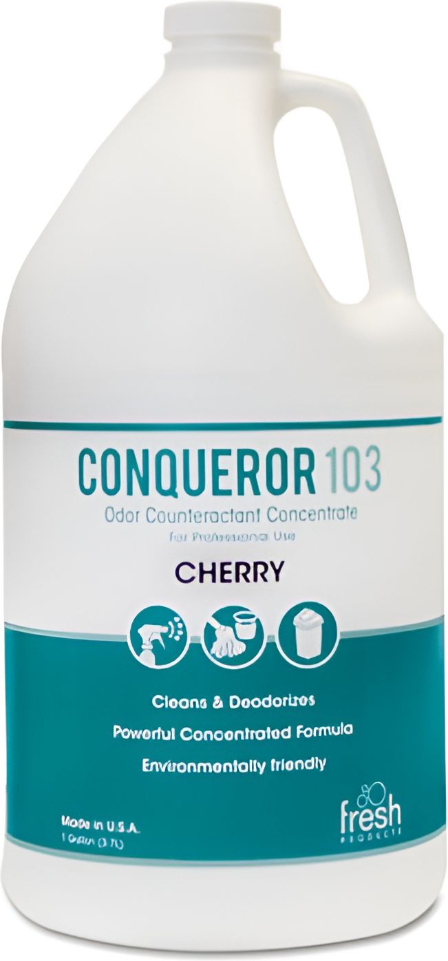 Fresh Products - 1 Gal Conqueror 103 Cherry Scented Air Fresh Deodorizer, 3.78 Liters Per Jug - 103GF000I004M20