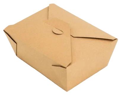 EB Box - #4 PamPak Kraft Folding Take Out Container, 160/Cs - EBB-6299A