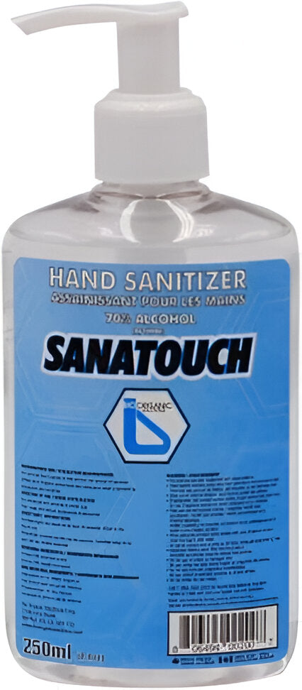 Bio Organic Solutions - Sanatouch Hand Sanitizer With Pump, 250ml/bt, 12bt/cs - 215143