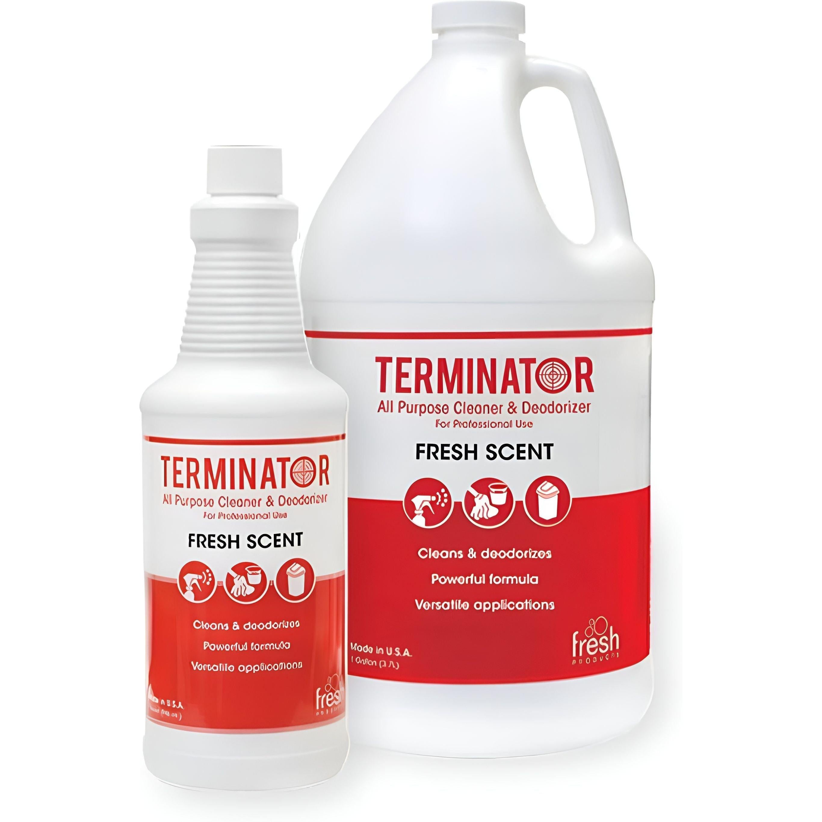 Fresh Products - 4L Terminator Cleaner Deodorizer, 4Jugs/Cs - TERMG-F-000I004M-67