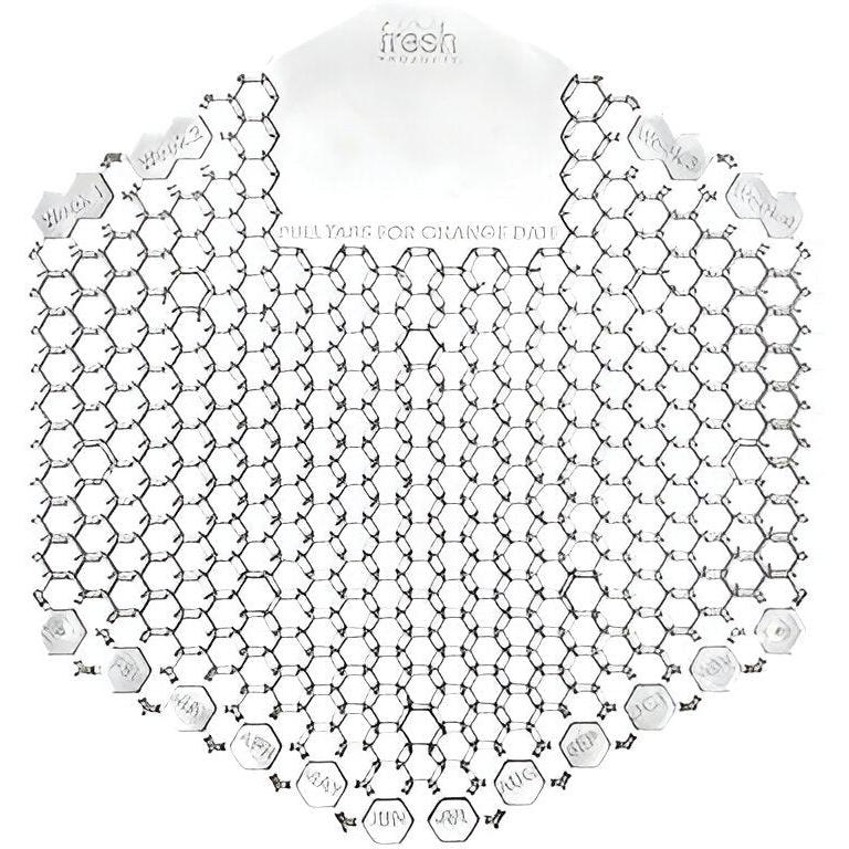 Fresh Products - Wave 3D Honey Suckle Urinal Screen, 6 Bx/Cs - 3WDS-F-010I060M-03