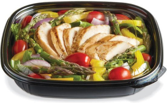 Fresh N Clear - 24 oz Eco Star Black Bowl Container, 300/Cs - SBM-24B