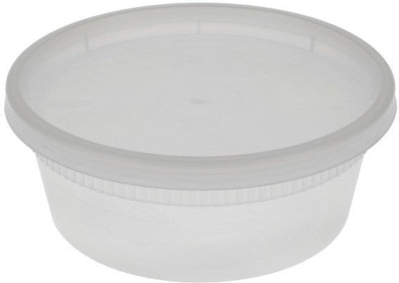 Pactiv Evergreen - DELItainer 8 oz. Clear, PP Container and PE Lid, 240/cs - YL2508