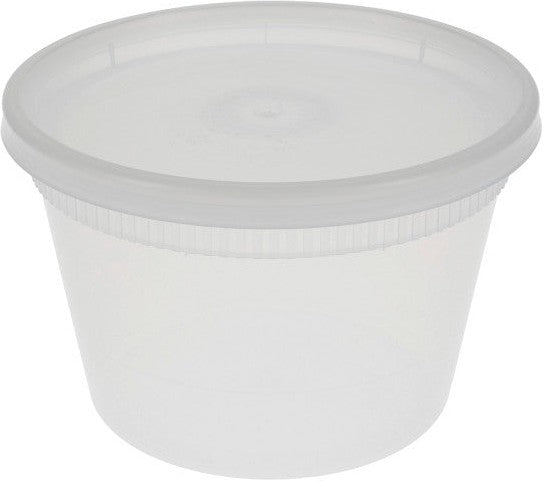 Pactiv Evergreen - DELItainer 16 oz. Clear PP Container and PE Lid, 240 Per Case - YSD2516